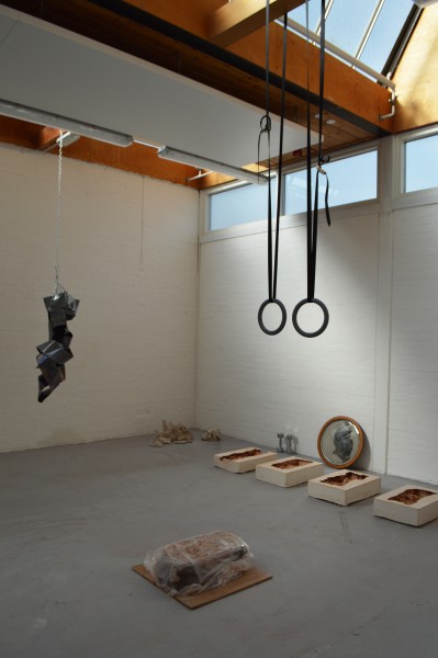 Ali box 2 lead punchbag and wrapped clay piled